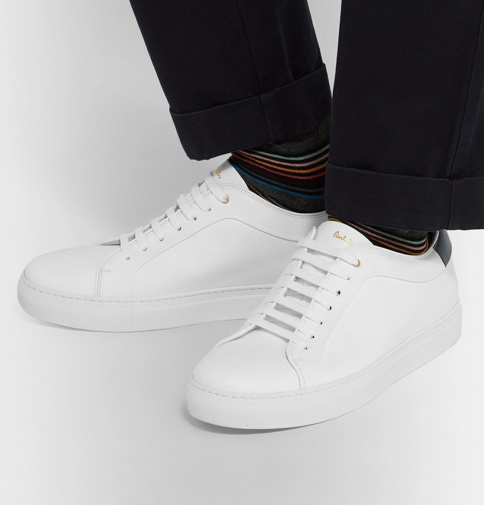 Mudret Sway Baby Paul Smith - Basso Leather Sneakers - White Paul Smith