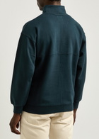 Colorful Standard Half-zip Cotton Sweatshirt Navy