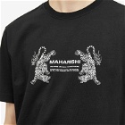 Maharishi Men's Double Tigers Miltype T-Shirt in Black