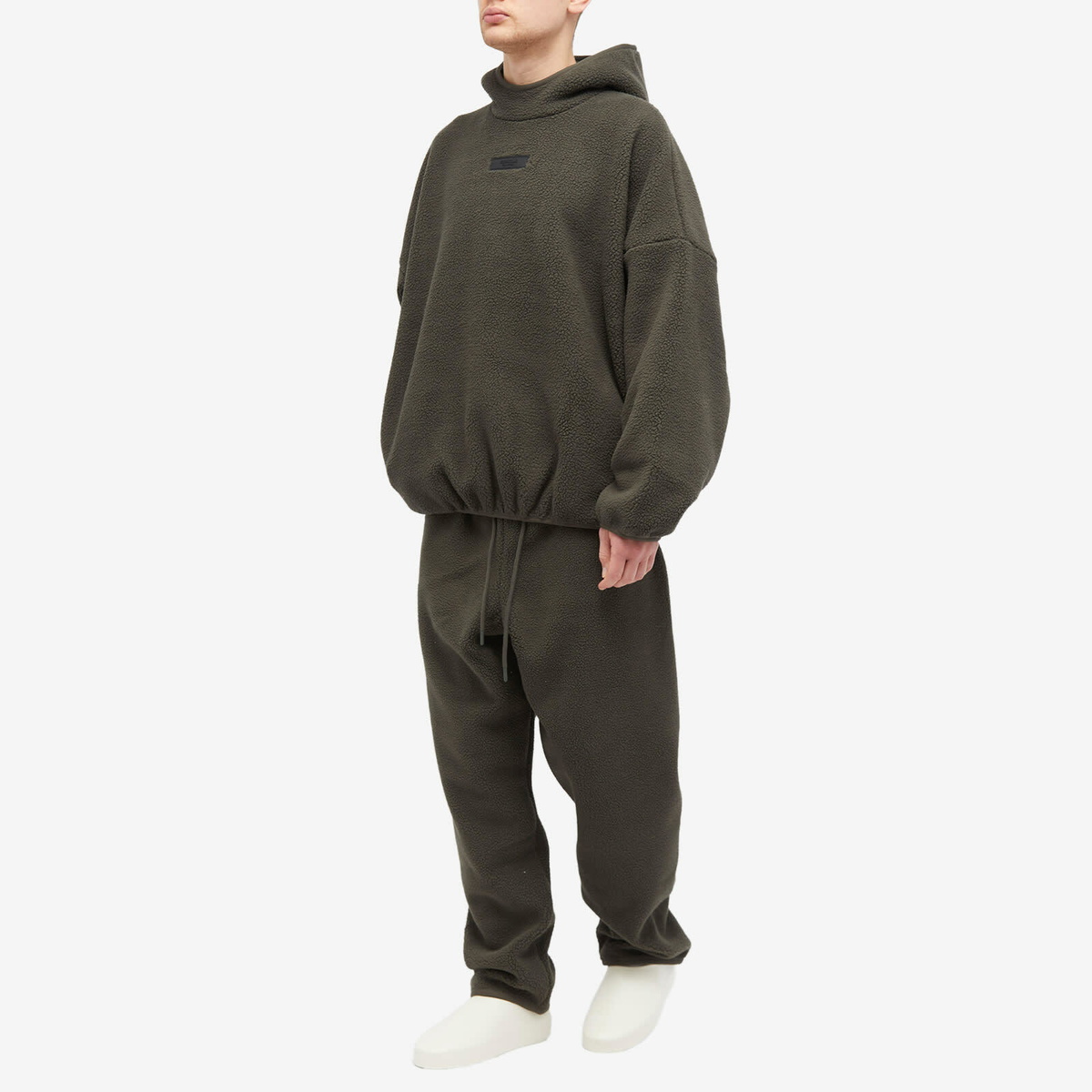 Fear of God ESSENTIALS Men's Spring Fleeve Pullover Hoodie in Ink