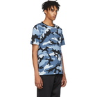 Valentino Blue New Camo T-Shirt