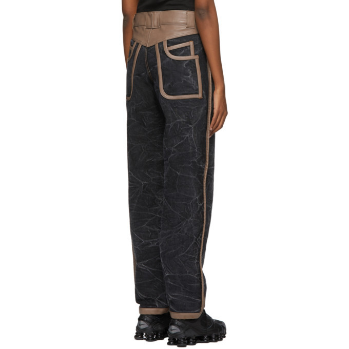 BARRAGAN Black and Brown Pieladero Jeans BARRAGAN