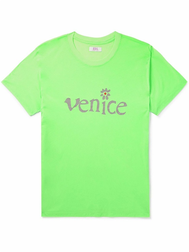Photo: ERL - Printed Cotton-Jersey T-Shirt - Green
