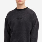 Fucking Awesome Men's Little Stamp Snow Wash Sweatshirt in Black