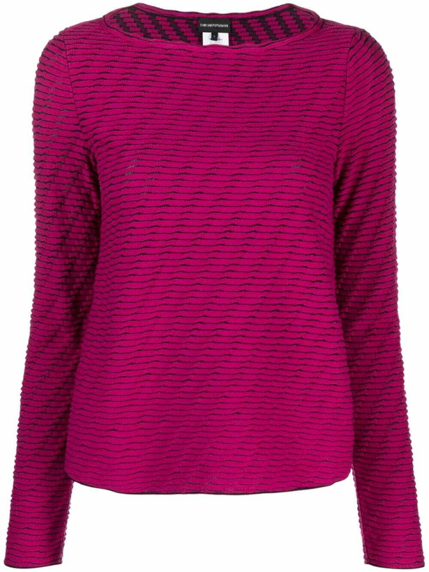 Photo: EMPORIO ARMANI - Jacquard Crewneck Jumper