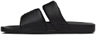Acne Studios Black Logo Flat Sandals