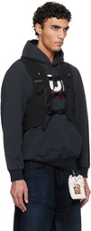 doublet Black Trail Vest Hoodie