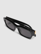 RETROSUPERFUTURE Boletus Squared Black Acetate Sunglasses