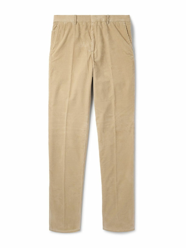 Photo: Loro Piana - Jarno Hamptons Straight-Leg Cotton-Corduroy Trousers - Neutrals