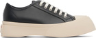 Marni Black Nappa Leather Pablo Lace-Up Sneakers