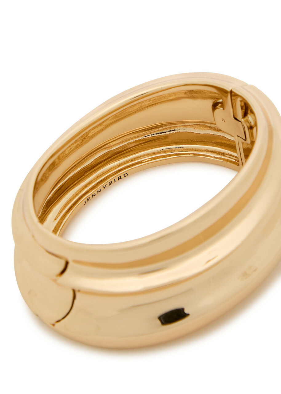 Jenny Bird Mega Lennon Sculpted Bangle Gold
