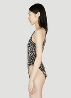 GANNI Leopard Print Swimsuit