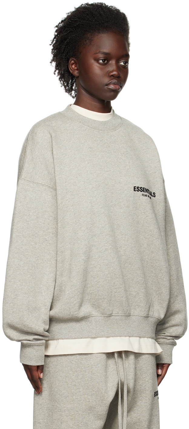 Essentials Gray Crewneck Sweatshirt