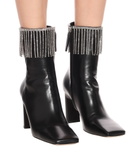 Wandler - Isa embellished leather ankle boots