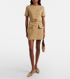 Gucci GG Canvas belted minidress