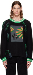 Andersson Bell Black Summer Flower Sweater