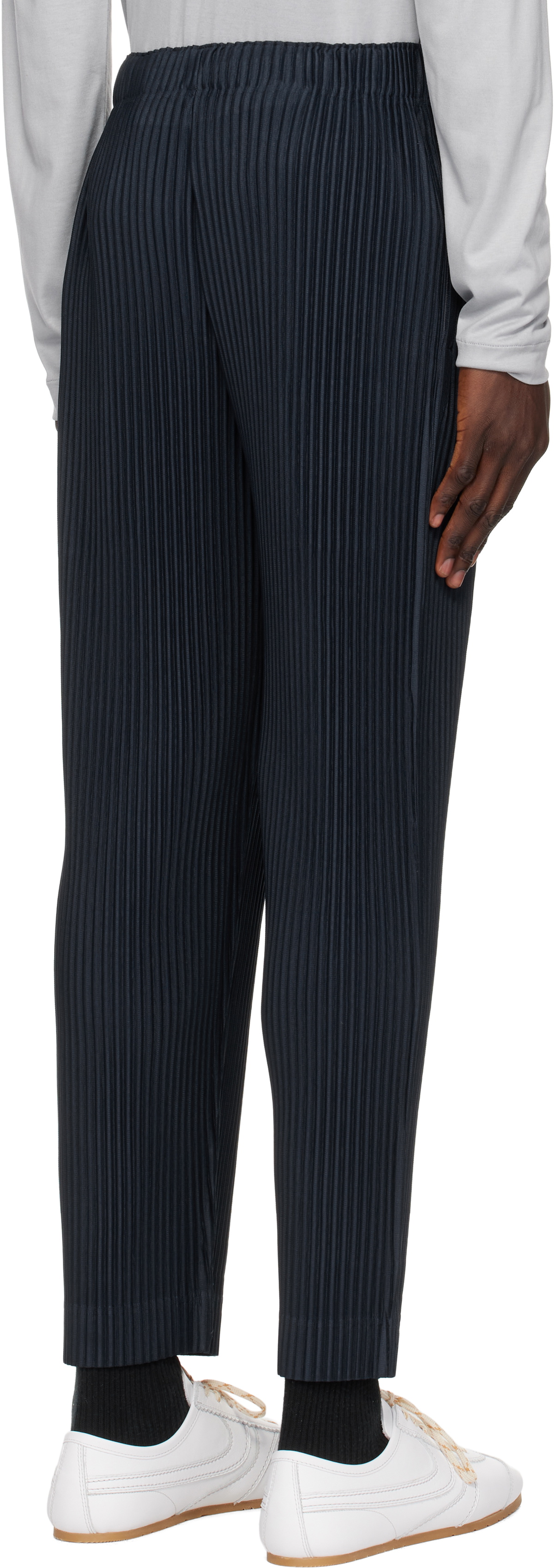 HOMME PLISSÉ ISSEY MIYAKE Navy Monthly Color November Trousers