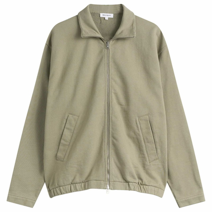 Photo: Norse Projects Men's Hornidal Relaxed Track Jacket in Vetiver