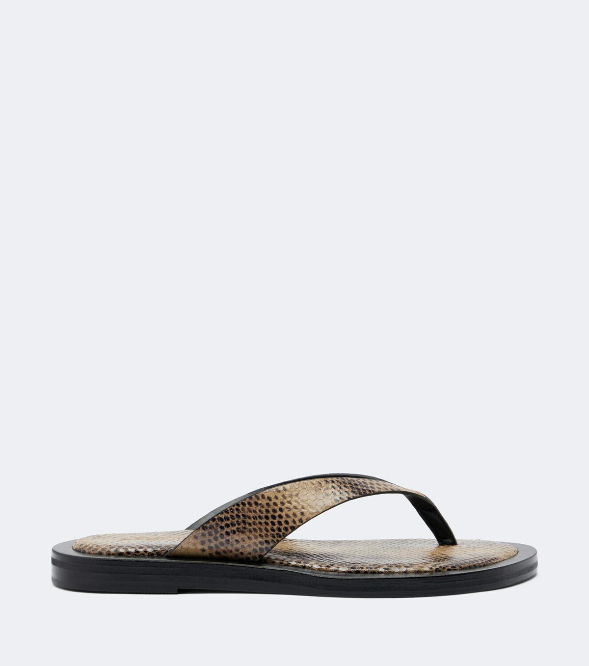 A.Emery Marcelle snake-effect leather thong sandals