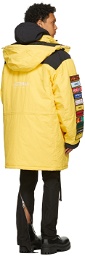 Hood by Air Yellow Veteran Insulated Patch Jacket