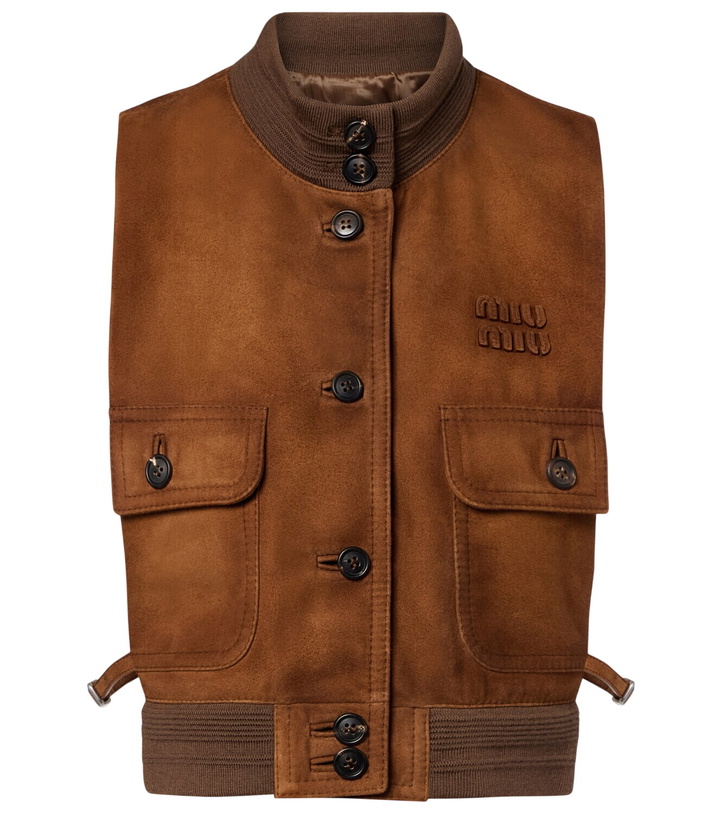 Photo: Miu Miu Suede vest
