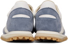 Spalwart White & Blue Marathon Trail Low Sneakers