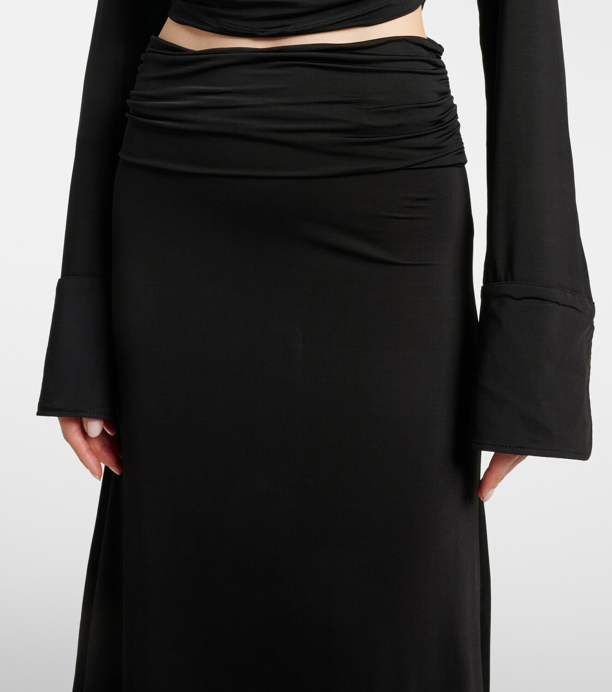 Aya Muse Freya draped maxi skirt