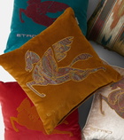 Etro - Exeter embroidered velvet cushion