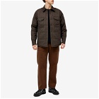 Filson Men's Cover Cloth Quilted Shirt Jacket in Cinder
