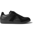MAISON MARGIELA - Replica Leather and Suede Sneakers - Black