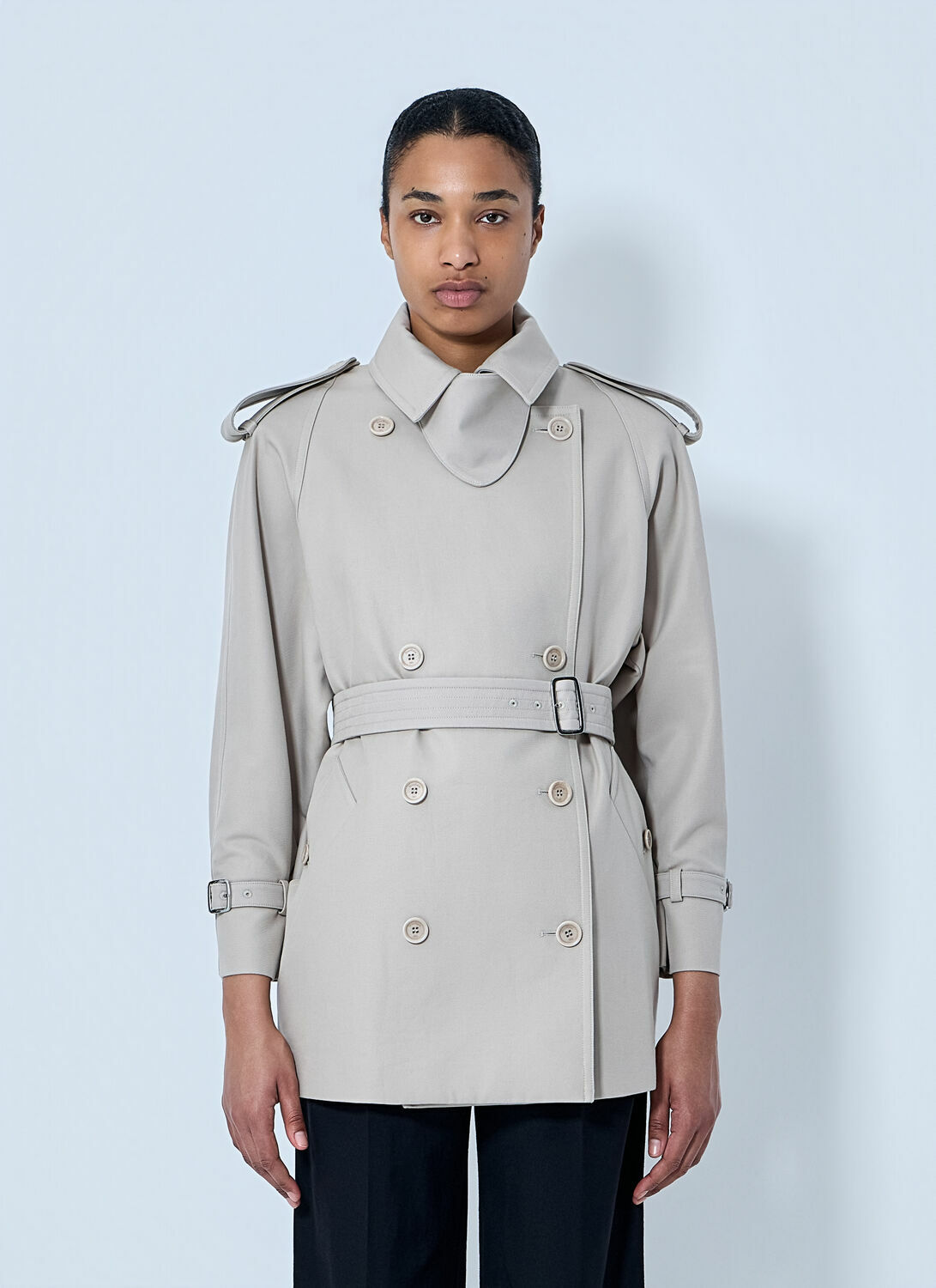 Max Mara Double-Breasted Trench Coat