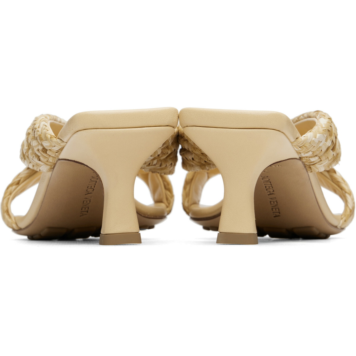 Bottega Veneta Beige Riva Heeled Sandals