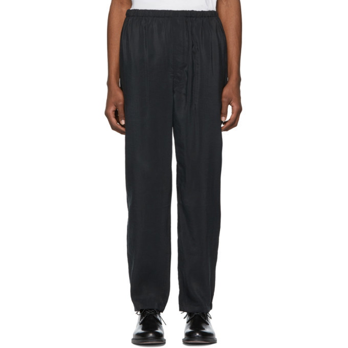 Lemaire Black Dry Silk Trousers Lemaire