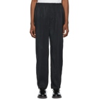 Lemaire Black Dry Silk Trousers