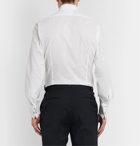 TOM FORD - White Slim-Fit Pleated Bib-Front Cotton Shirt - White