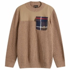 Barbour Men's x Baracuta Miller Crew Knit Jumper in Tan