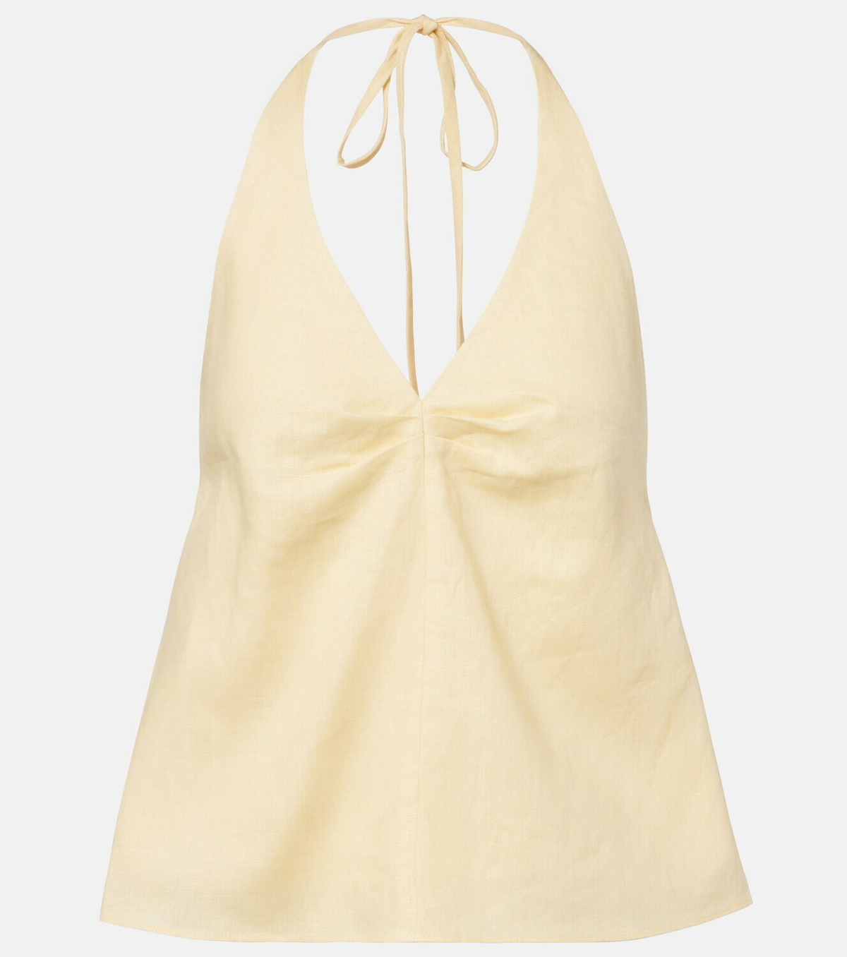 Staud Corso halterneck linen top
