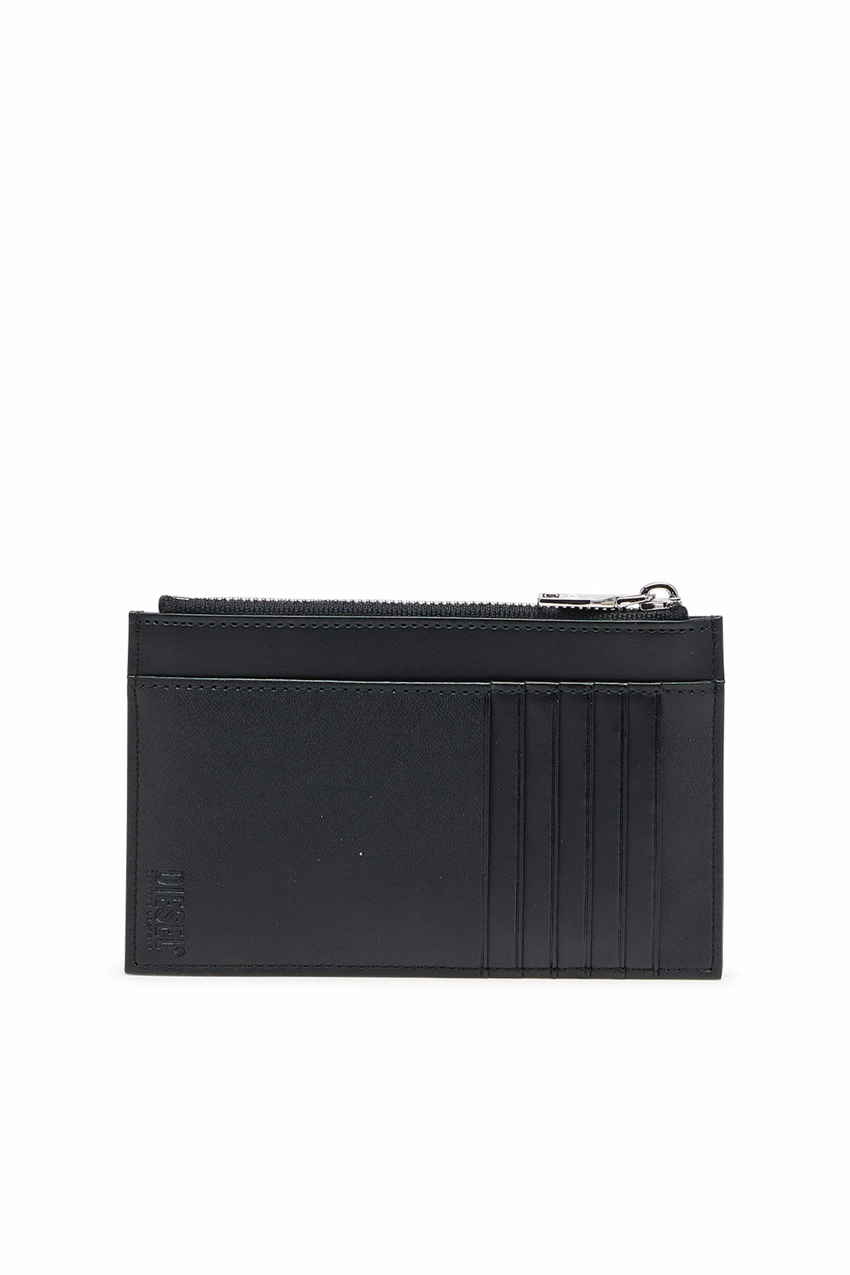 Diesel Leather card holder with zip pocket - Card cases Mens in