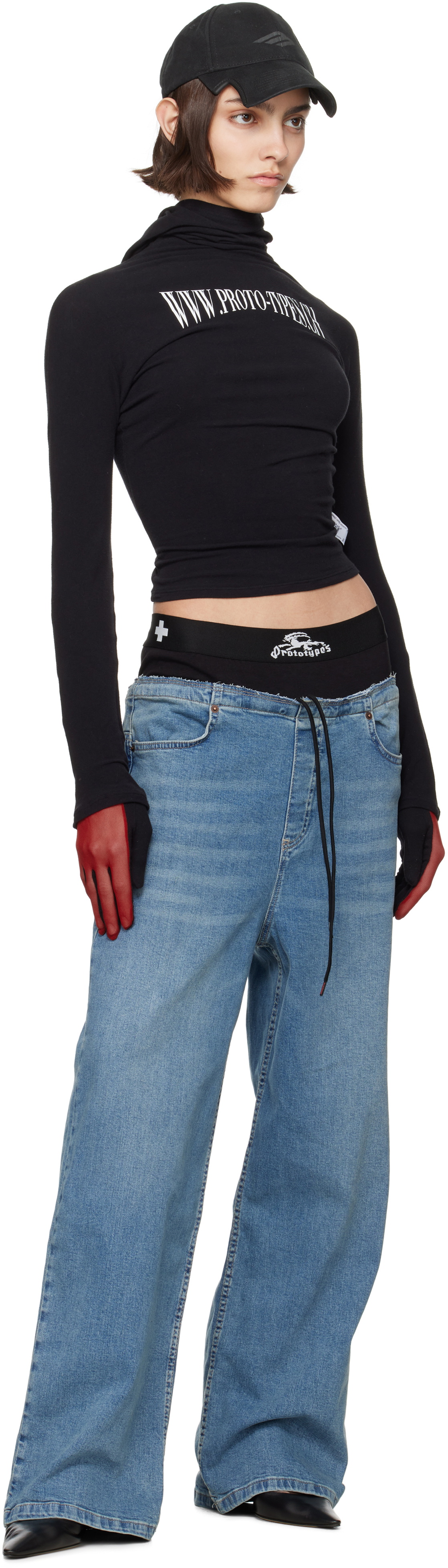 Prototypes Blue Waistband Regular Jeans PROTOTYPES