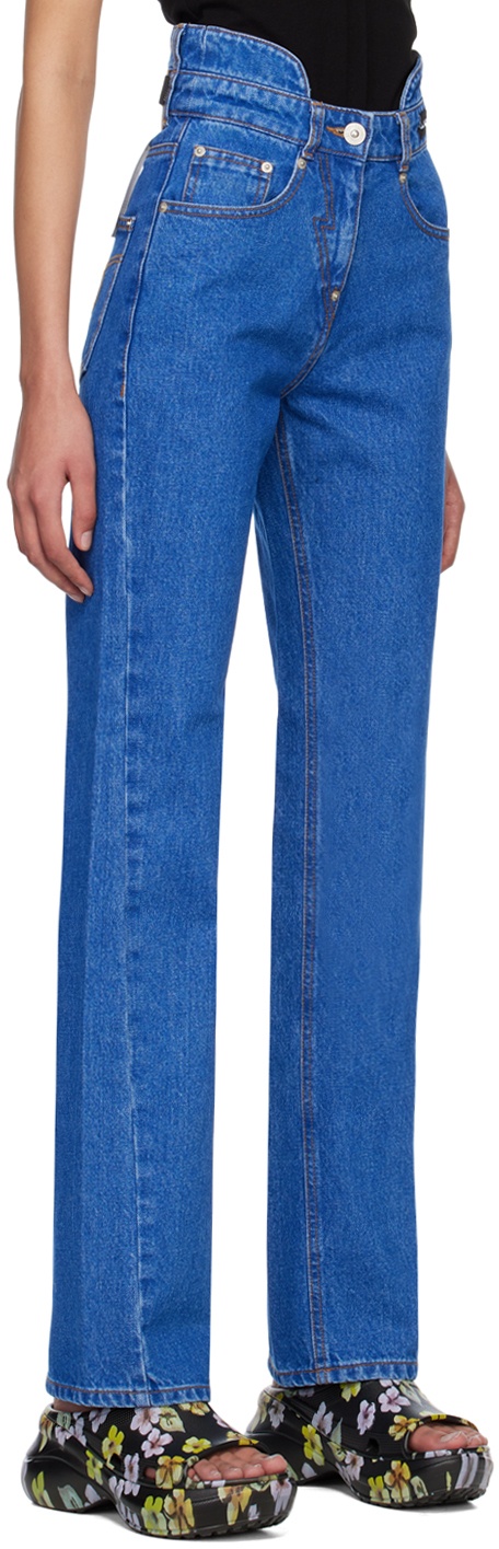 Pushbutton Blue Bustier Jeans Pushbutton