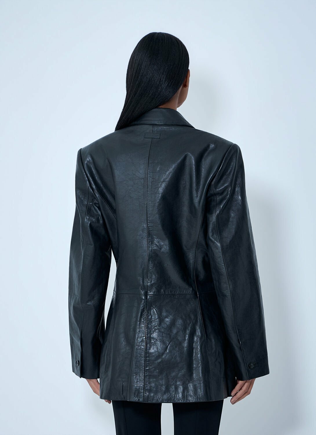 Alexander Wang Leather Single-Breasted Blazer
