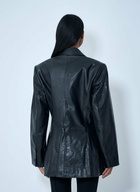 Alexander Wang Leather Single-Breasted Blazer