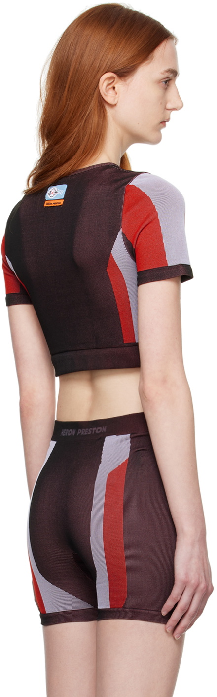 Heron Preston Brown & Red Active Top