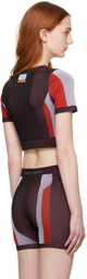 Heron Preston Brown & Red Active Top