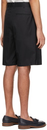 Agnona Black Tailored Bermuda Shorts