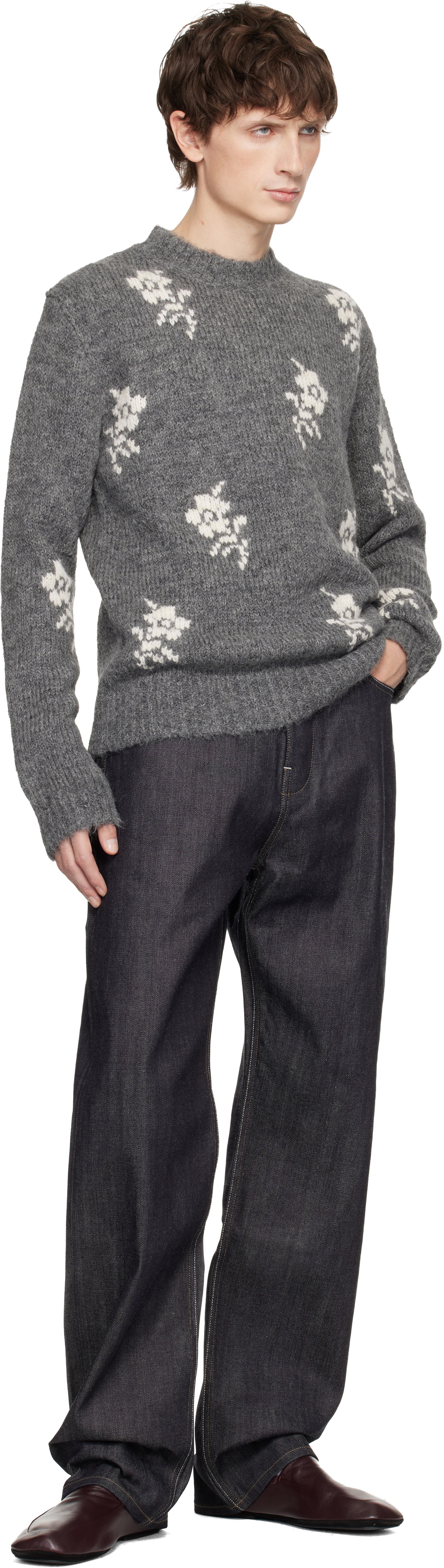 【美品】JIL SADER CREW-NECK WOOL SWEATER JIL SANDER Wool-blend sweater | NET-A-PORTER