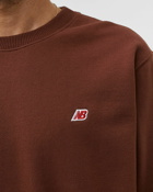 New Balance Made In Usa Crew Sweatshirt Brown - Mens - Sweatshirts