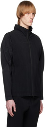 HOMME PLISSÉ ISSEY MIYAKE Black Basics Cardigan