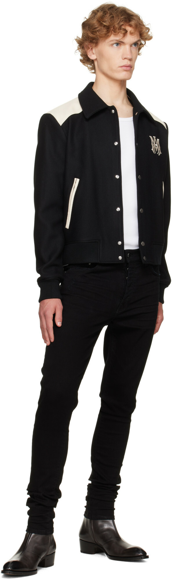 AMIRI Black & Off-White MA Band Jacket