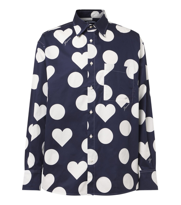 Photo: Jacquemus Camargue polka-dot cotton poplin shirt